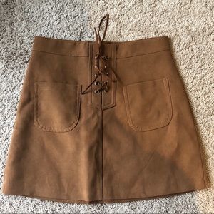PacSun Brown Tie Skirt